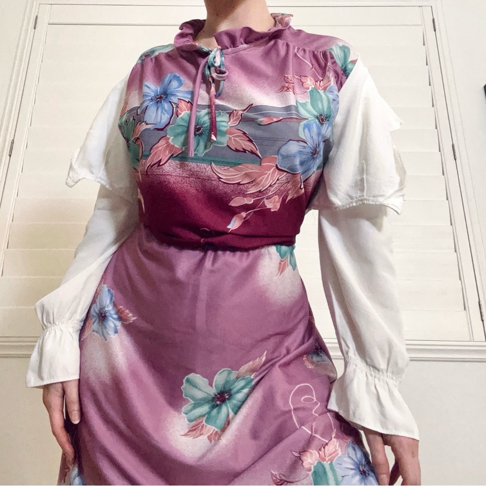 vintage tropical prairie dress
